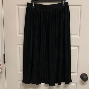 Black Pleated Skirt